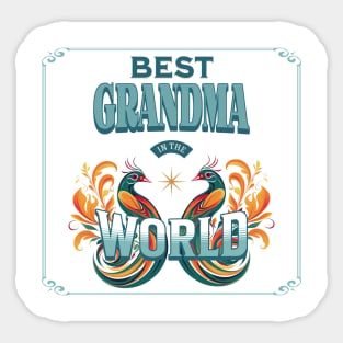 Best Grandma in the World Sticker